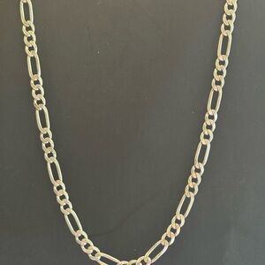Sterling silver 925 Italy figaro chain 20”